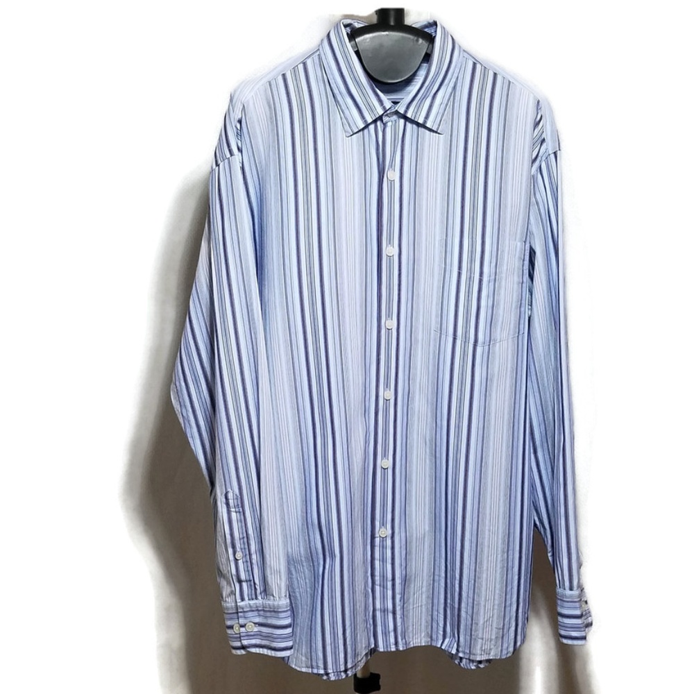 J Crew Blue Striped Button Down Dress Casual Shirt